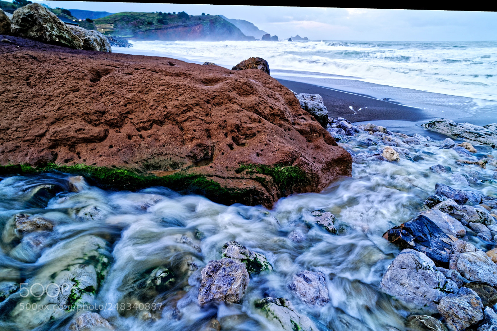 Sony a9 sample photo. Blue hour at rockaway photography