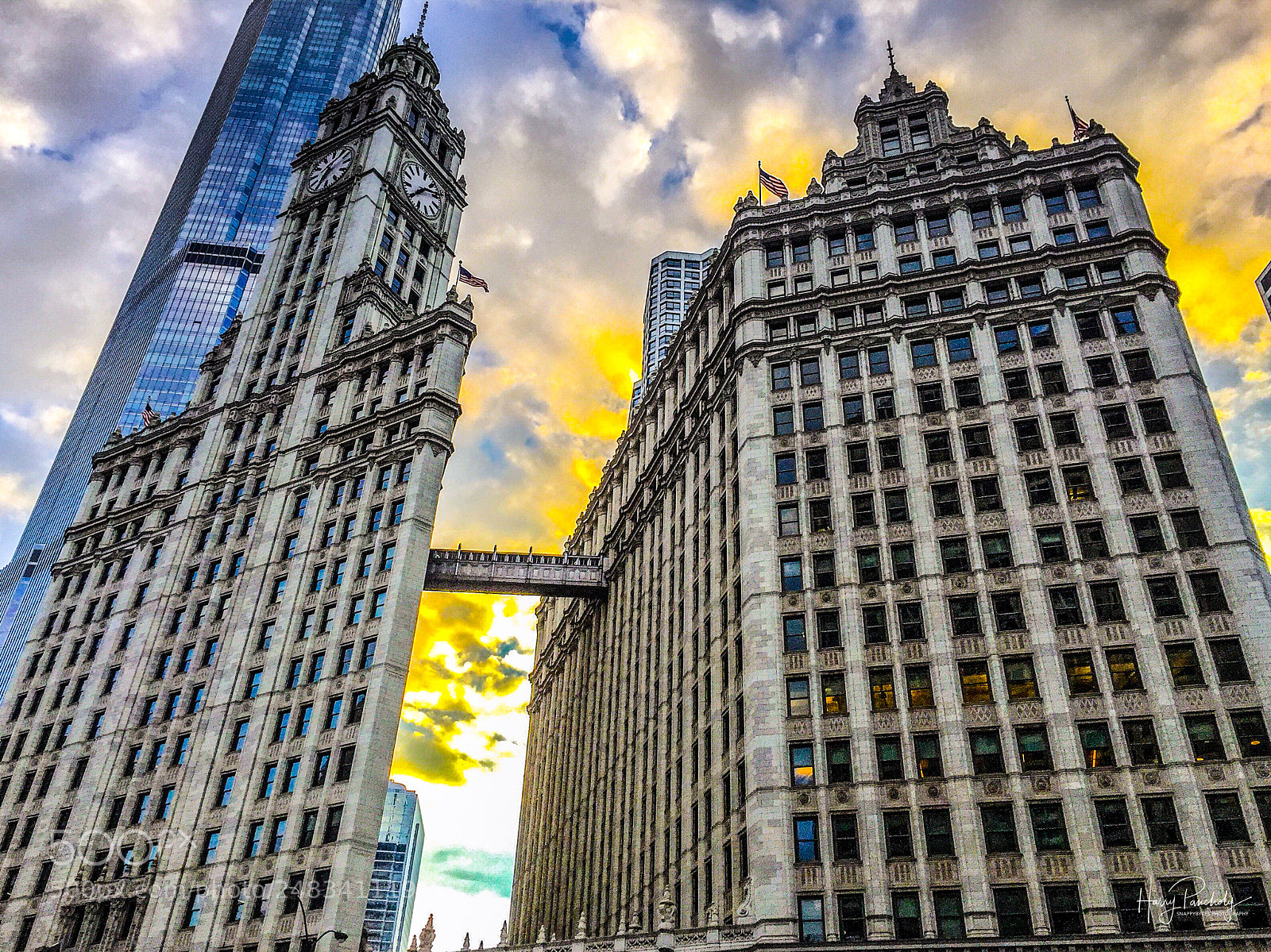 Apple iPhone 6 sample photo. Wrigley building photography