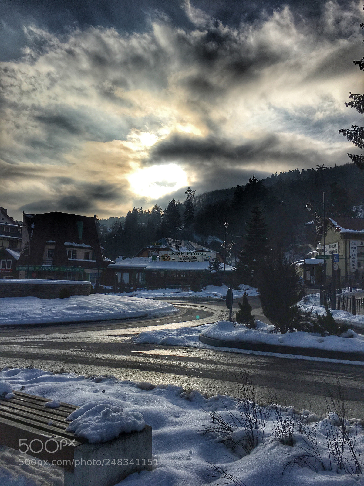 Apple iPhone 6s sample photo. Sky sunset city mountains photography