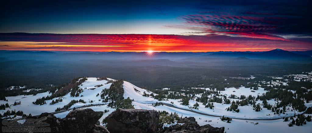 The epic sunset at Crater Lake by William Lee on 500px.com