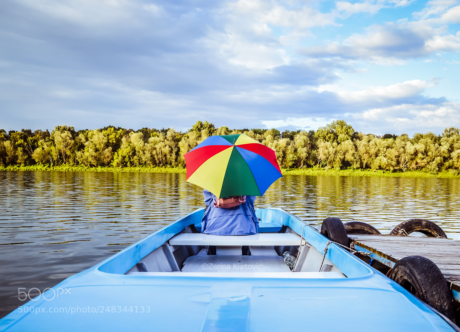 Nikon D3200 sample photo. Boat on the river photography