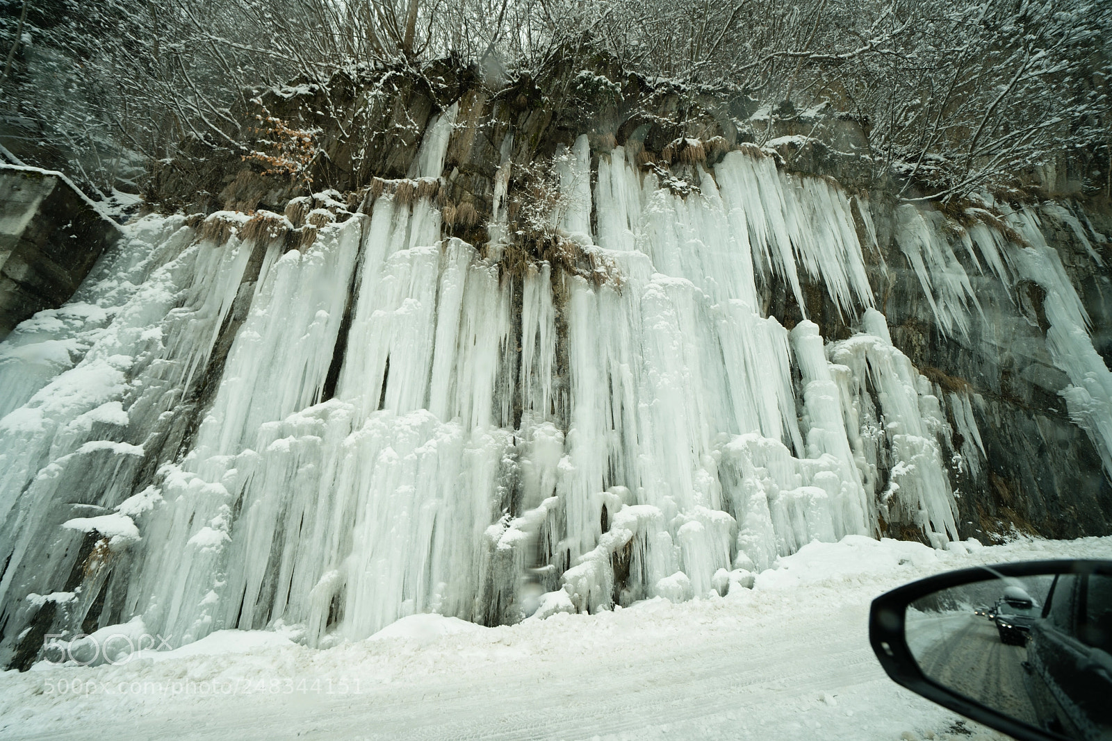 Sony a7R II sample photo. Winter road photography
