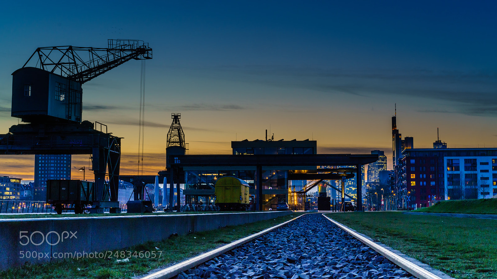 Sony a7R III sample photo. The city. blue hour photography