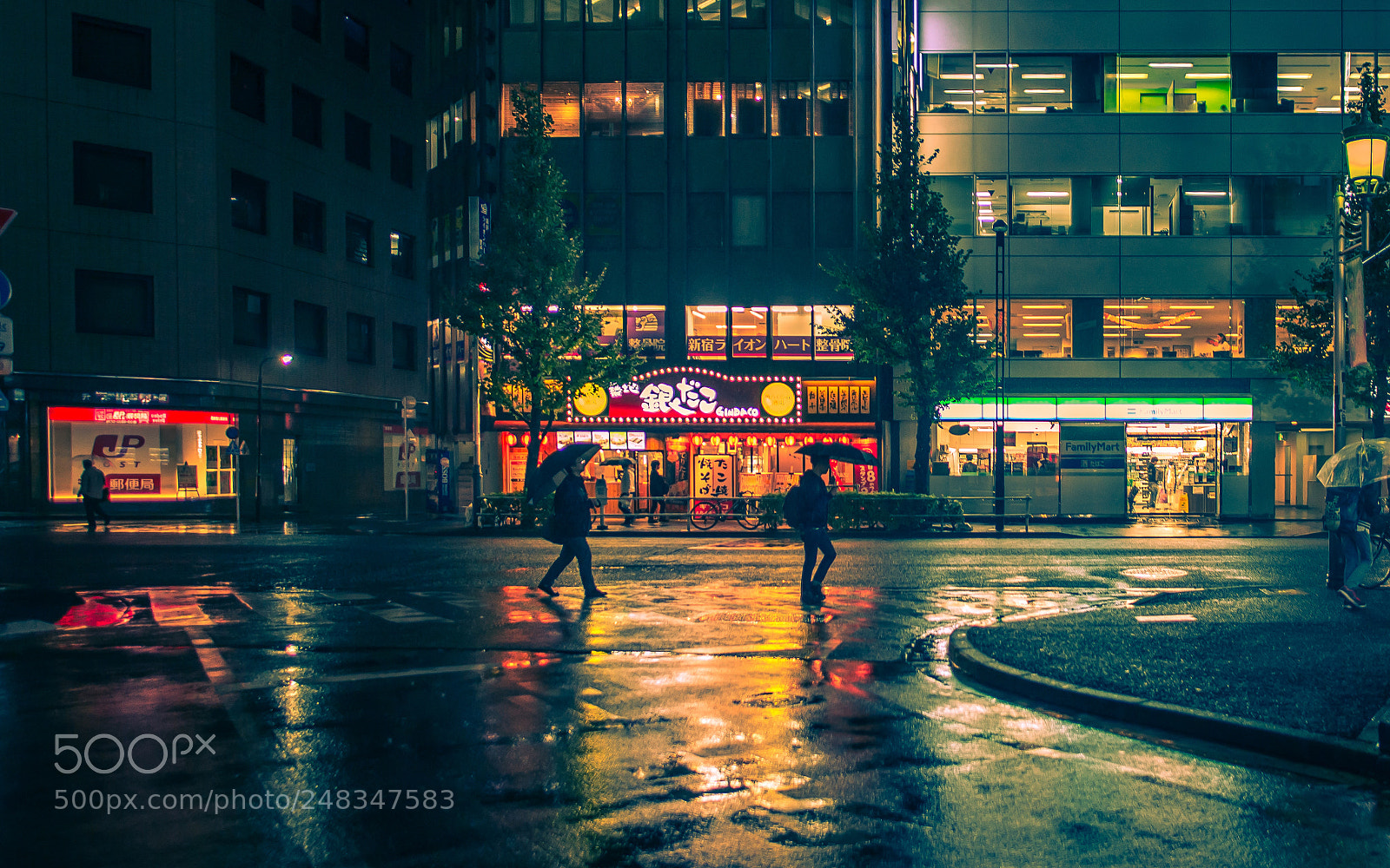 Nikon D600 sample photo. Shinjuku in the rain photography