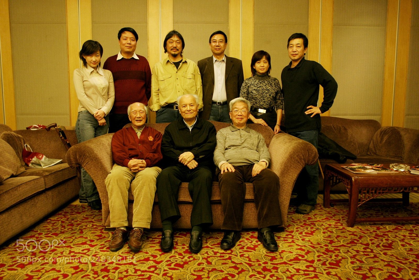 Canon EOS-1D Mark II N sample photo. 【往年今日】和前辈合影（一排左起：李普、李锐、锺沛璋）——2006.03.05.北京 photography