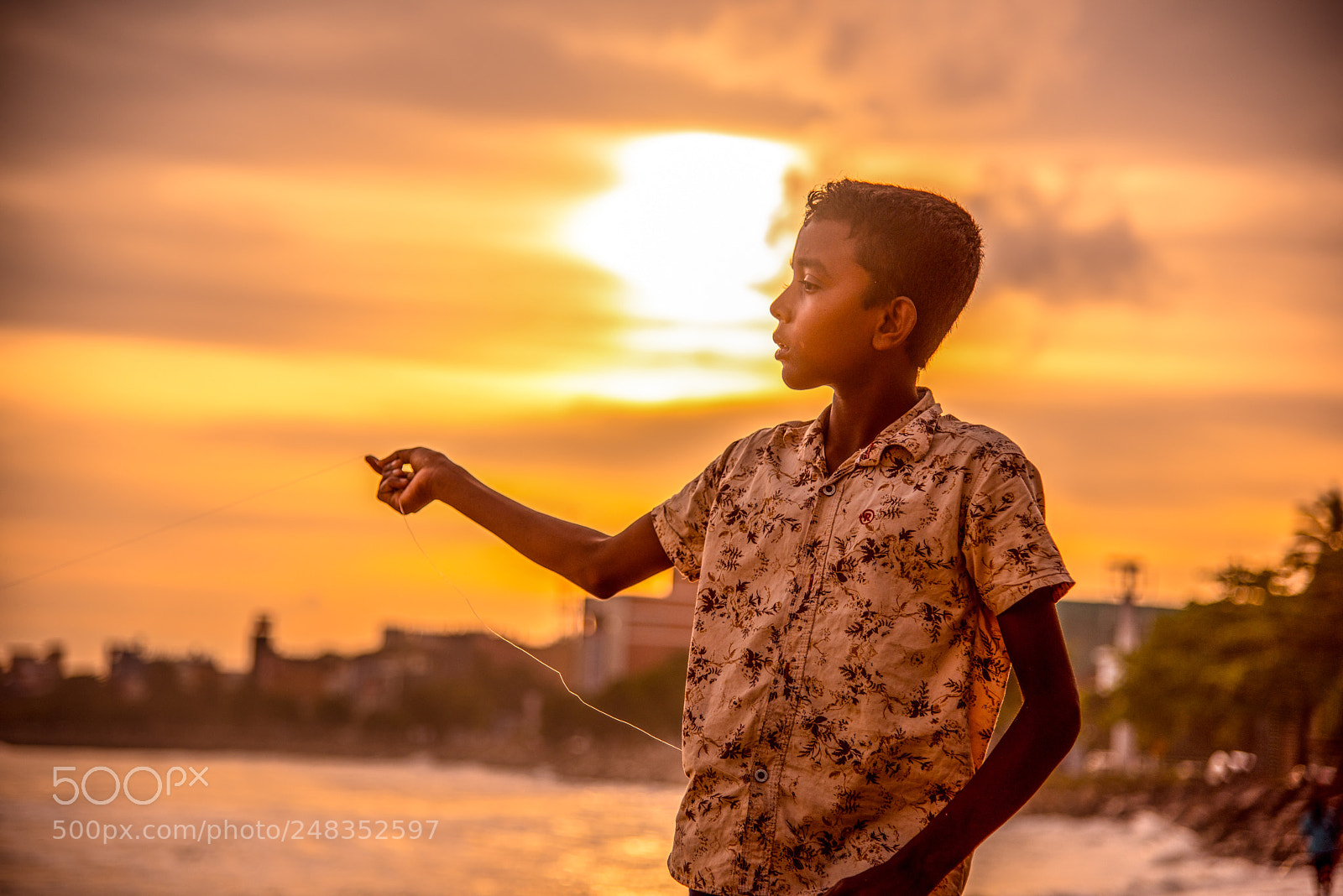 Nikon D810 sample photo. 渔线男孩 大图 photography