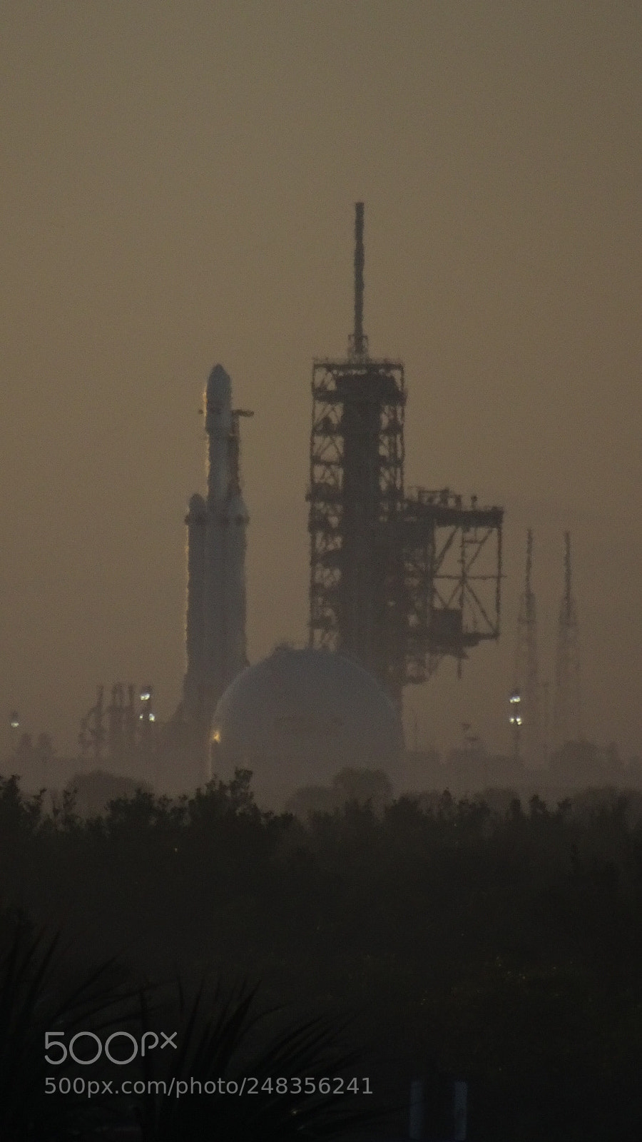 Sony Cyber-shot DSC-HX80 sample photo. Falcon heavy the morning photography