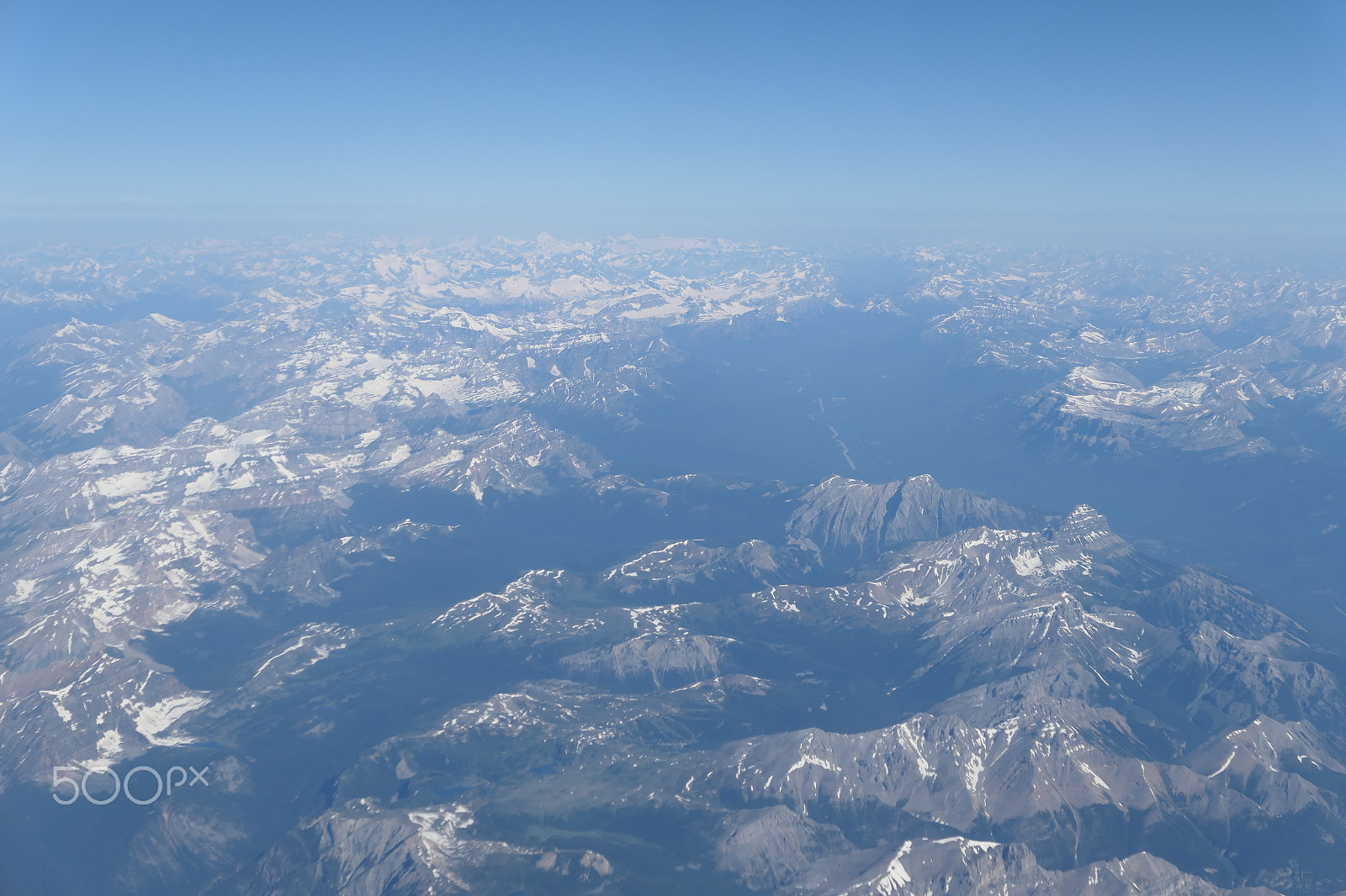 Panasonic Lumix DMC-LX10 (Lumix DMC-LX15) sample photo. Overhead view of canadian rockies photography