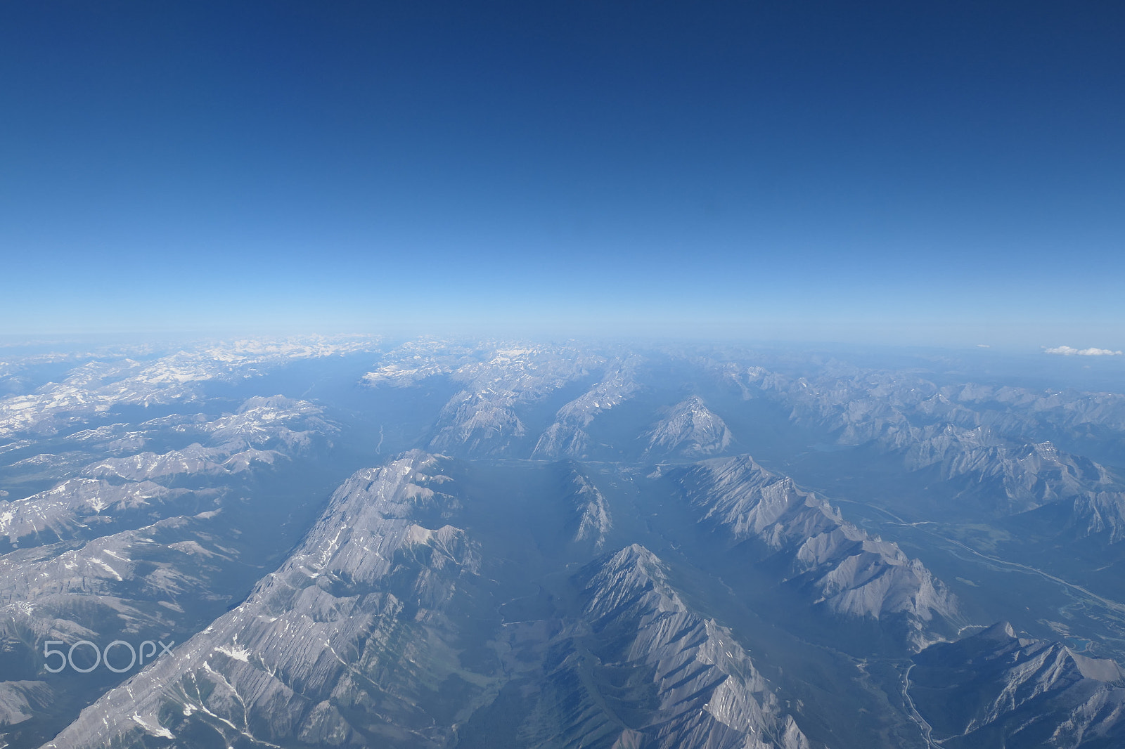 Panasonic Lumix DMC-LX10 (Lumix DMC-LX15) sample photo. Overhead view of canadian rockies photography