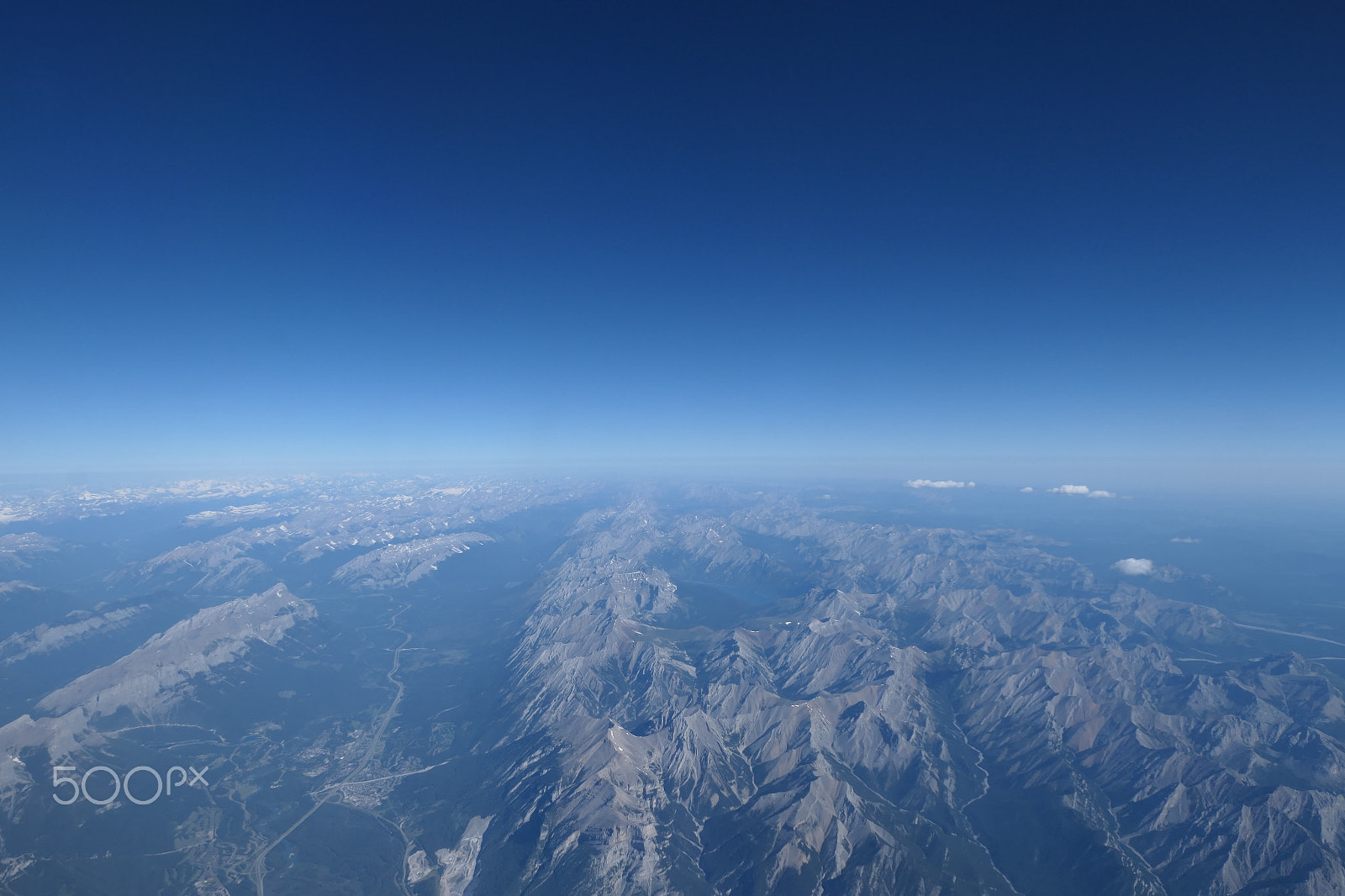 Panasonic Lumix DMC-LX10 (Lumix DMC-LX15) sample photo. Overhead view of canadian rockies photography
