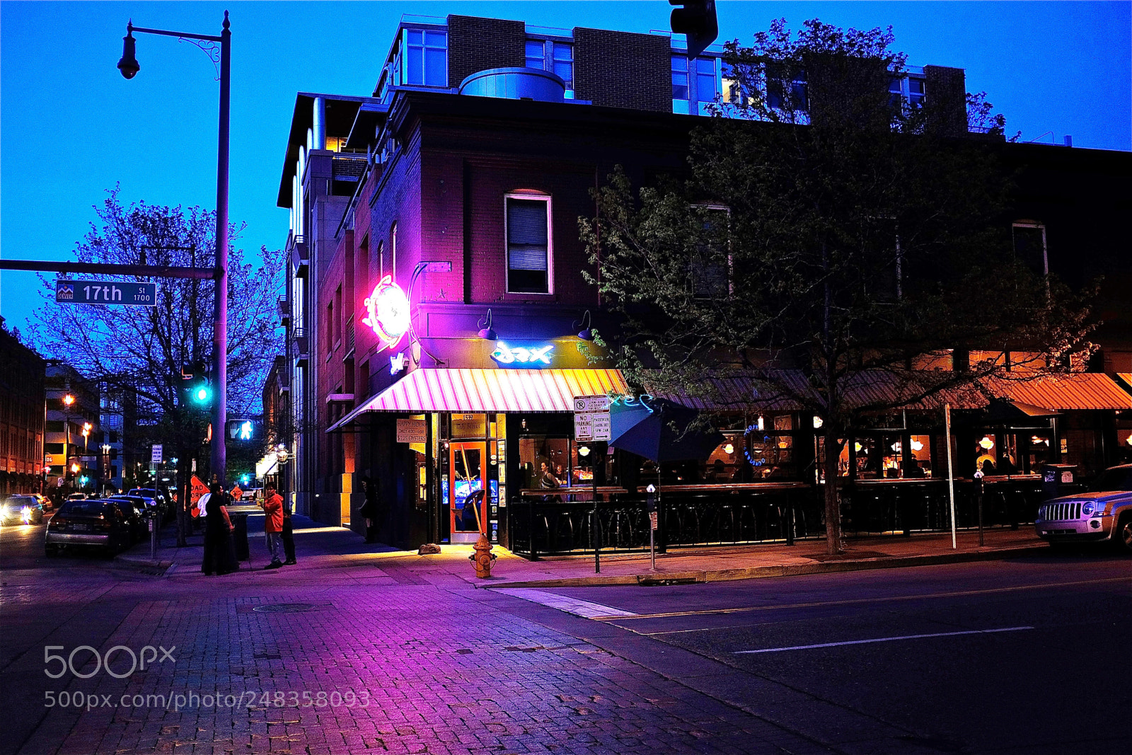 Fujifilm X100S sample photo. Downtown night photography