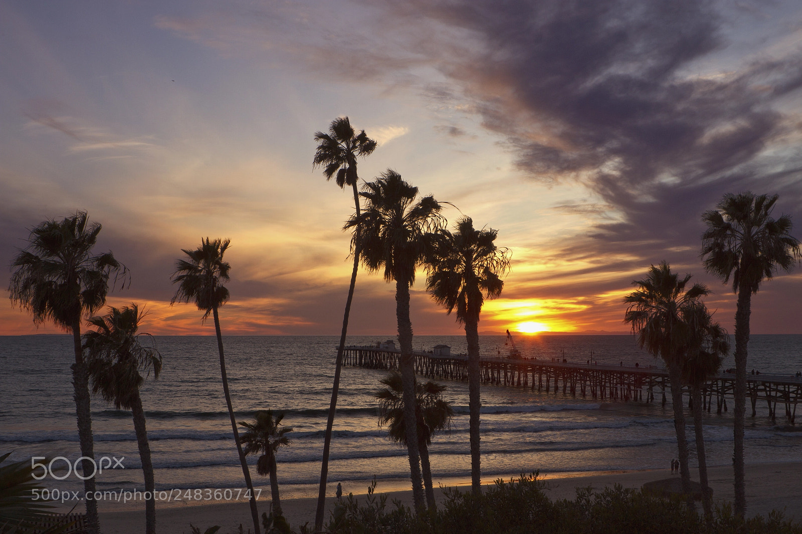 Canon EOS 7D sample photo. San clemente pier at photography