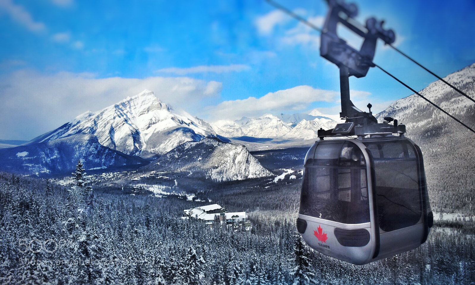 Nikon D7200 sample photo. Banff gondola on sulphur photography
