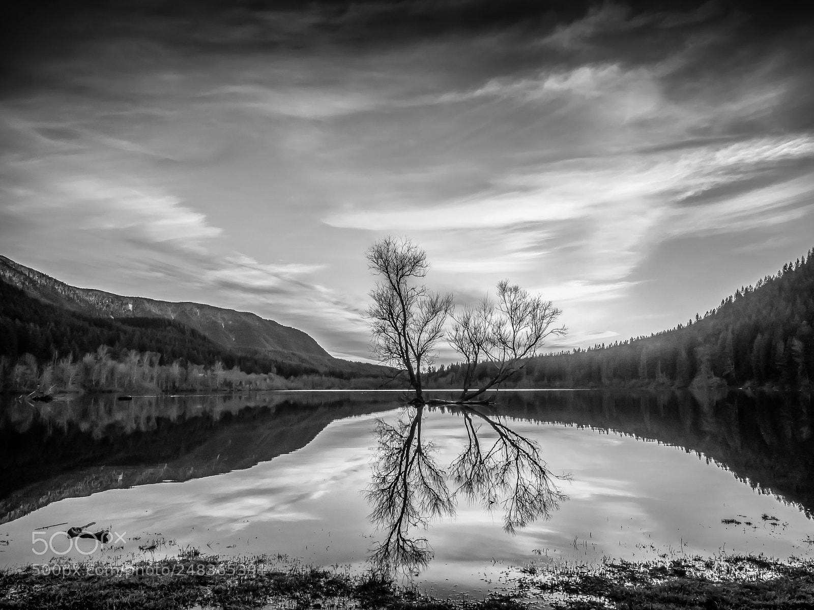 Olympus OM-D E-M10 sample photo. Reflection and the sunset photography