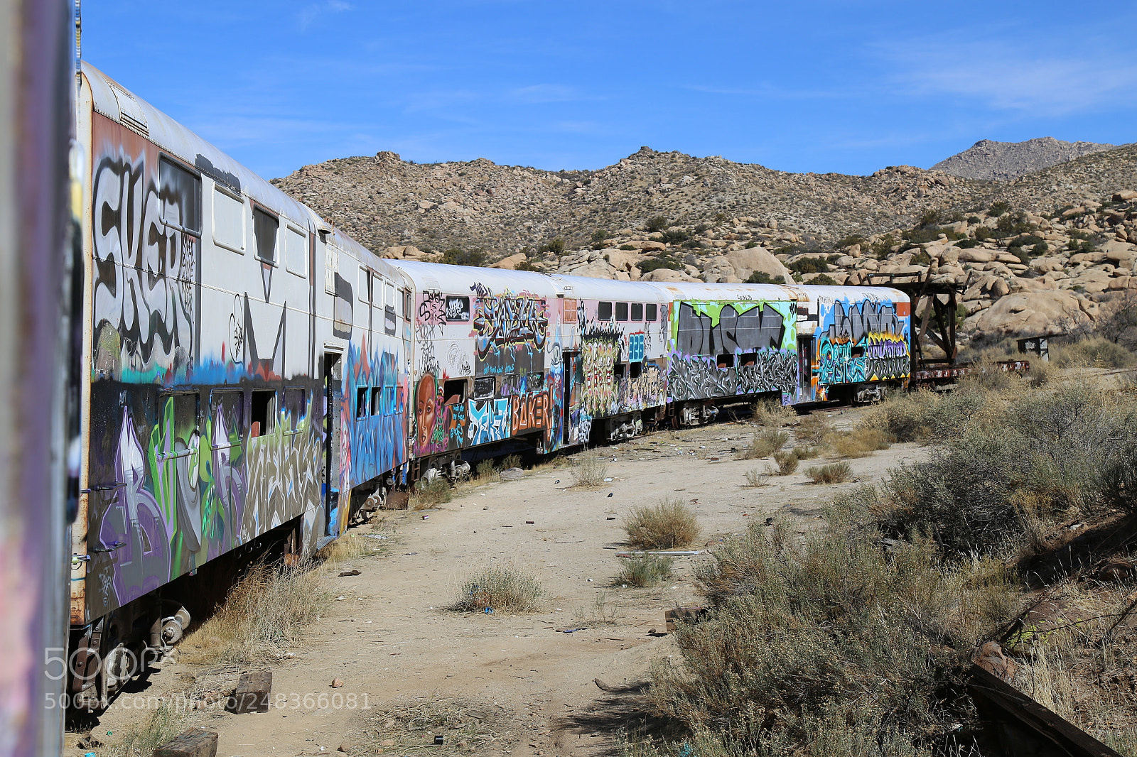 Canon EOS 6D + Canon EF 24-105mm F4L IS USM sample photo. Lots o graffiti train photography