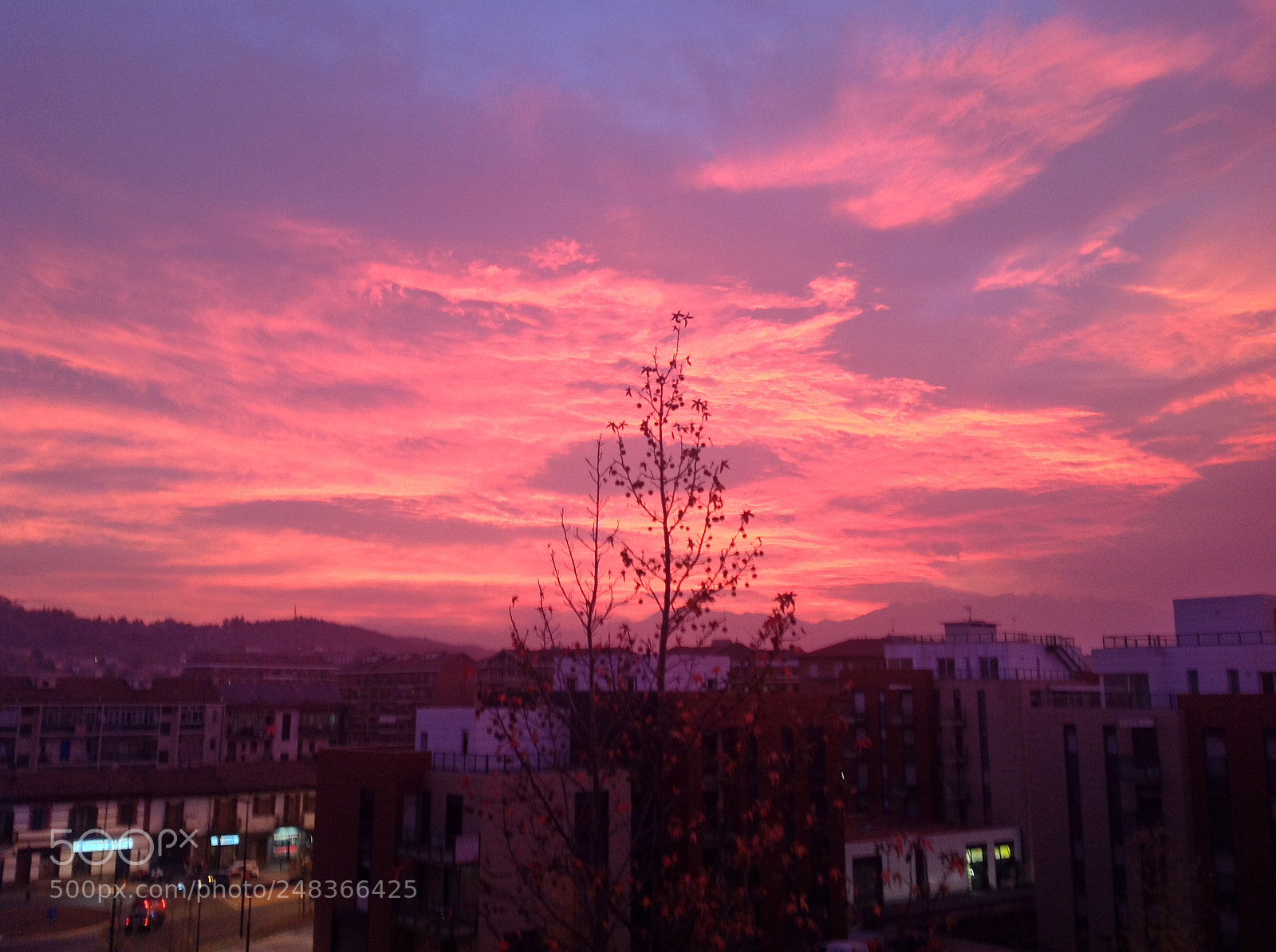 Apple iPad sample photo. Red sky photography