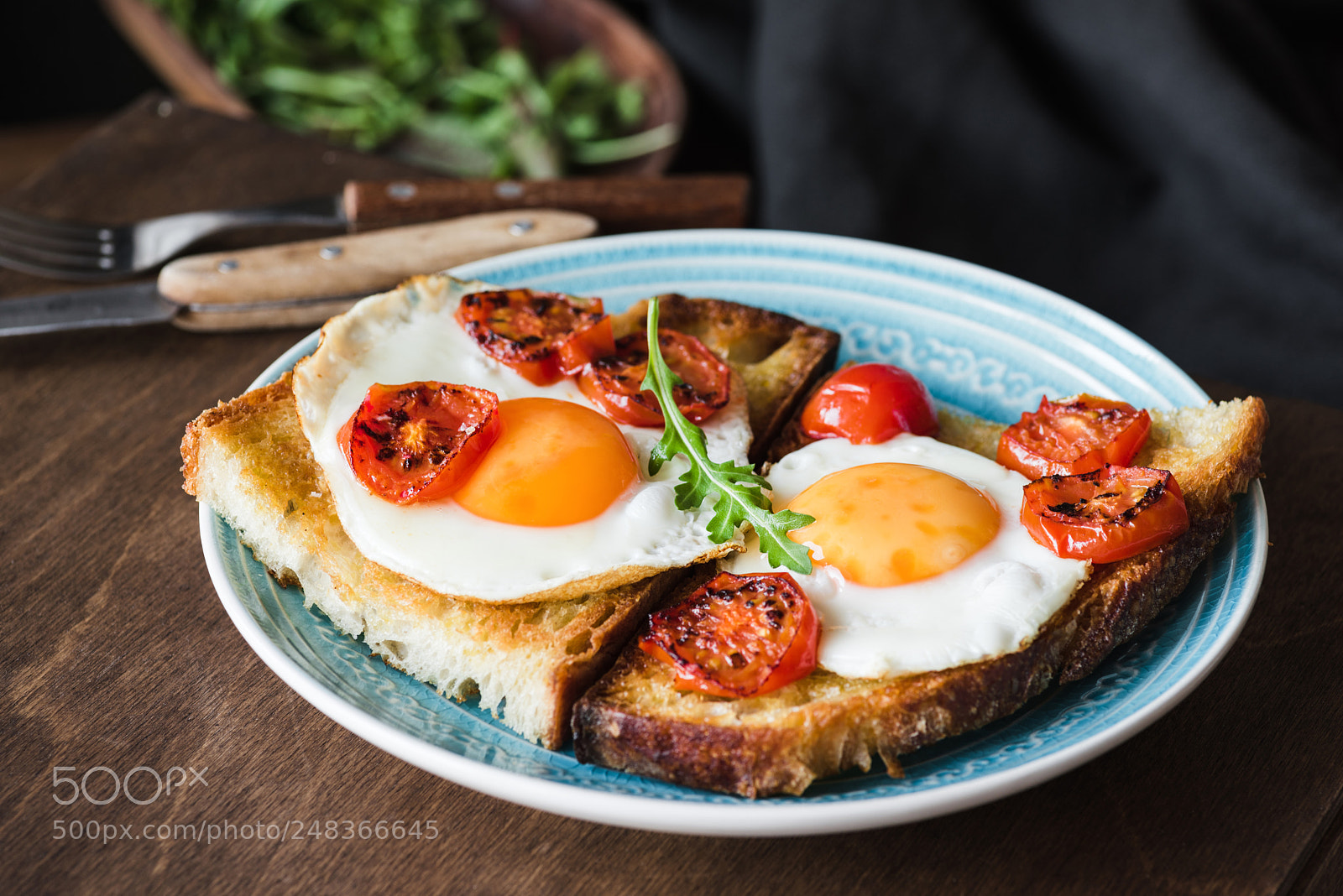 Nikon D810 sample photo. Breakfast toast with egg photography