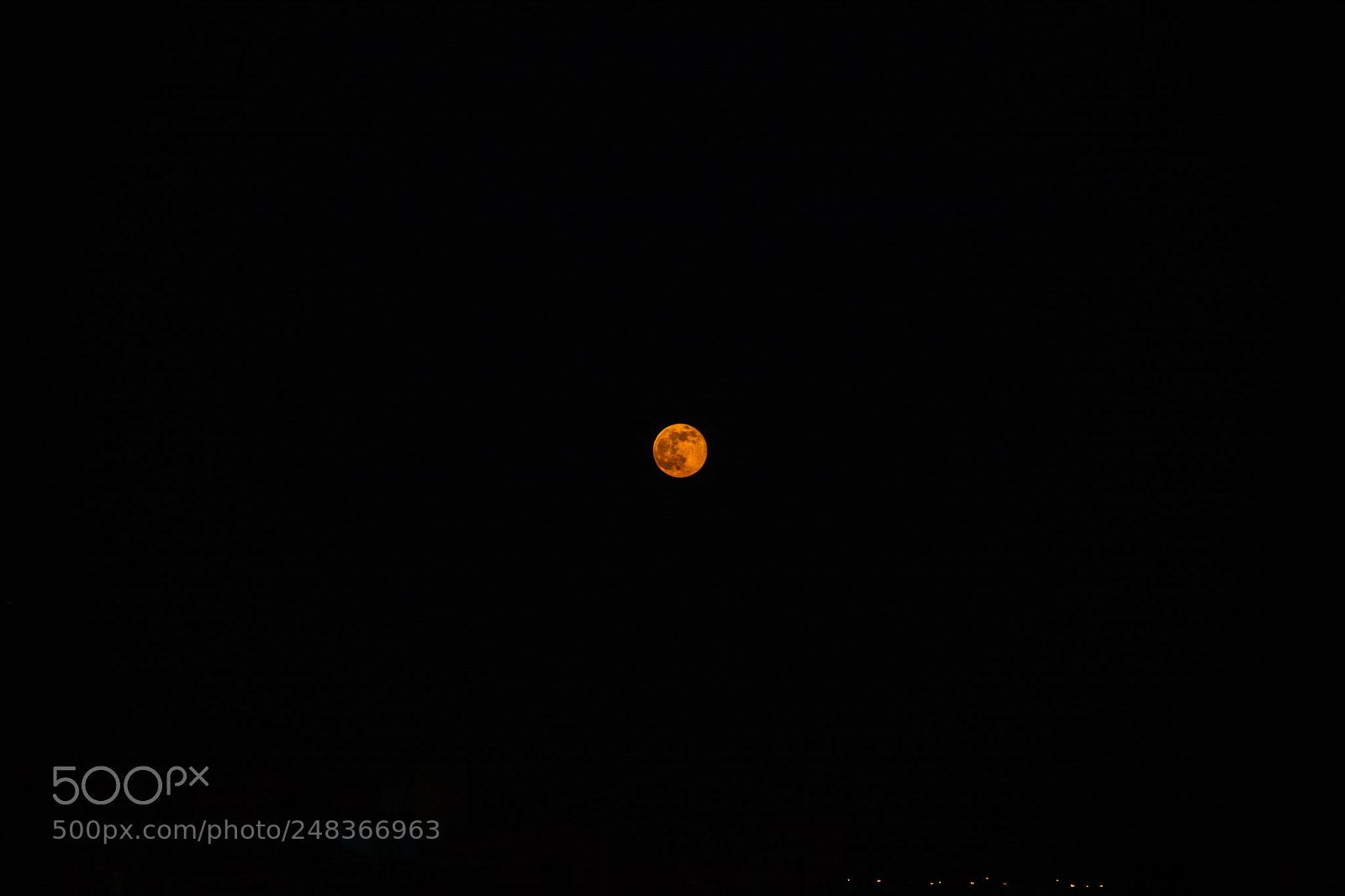 Nikon D7100 sample photo. Orange moon photography