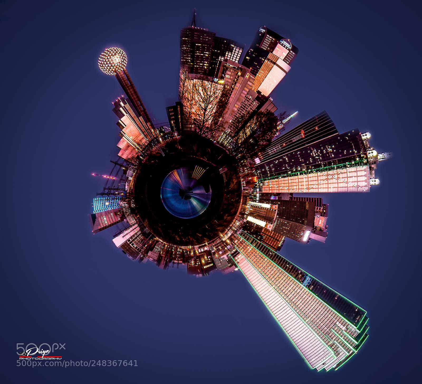 Canon EOS 700D (EOS Rebel T5i / EOS Kiss X7i) sample photo. Tiny planet dallas photography