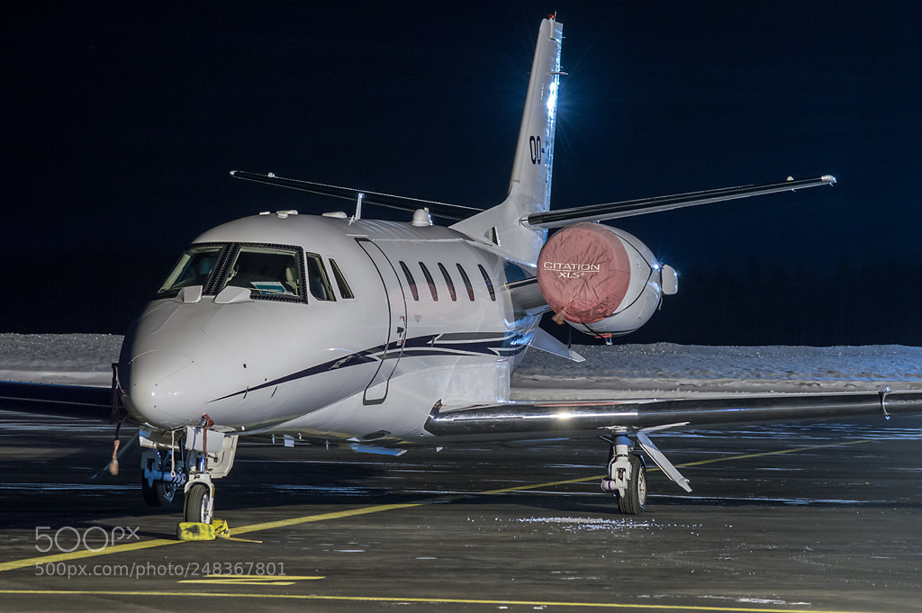 Nikon D3200 sample photo. Cessna 560xls citation (oo-xls) photography