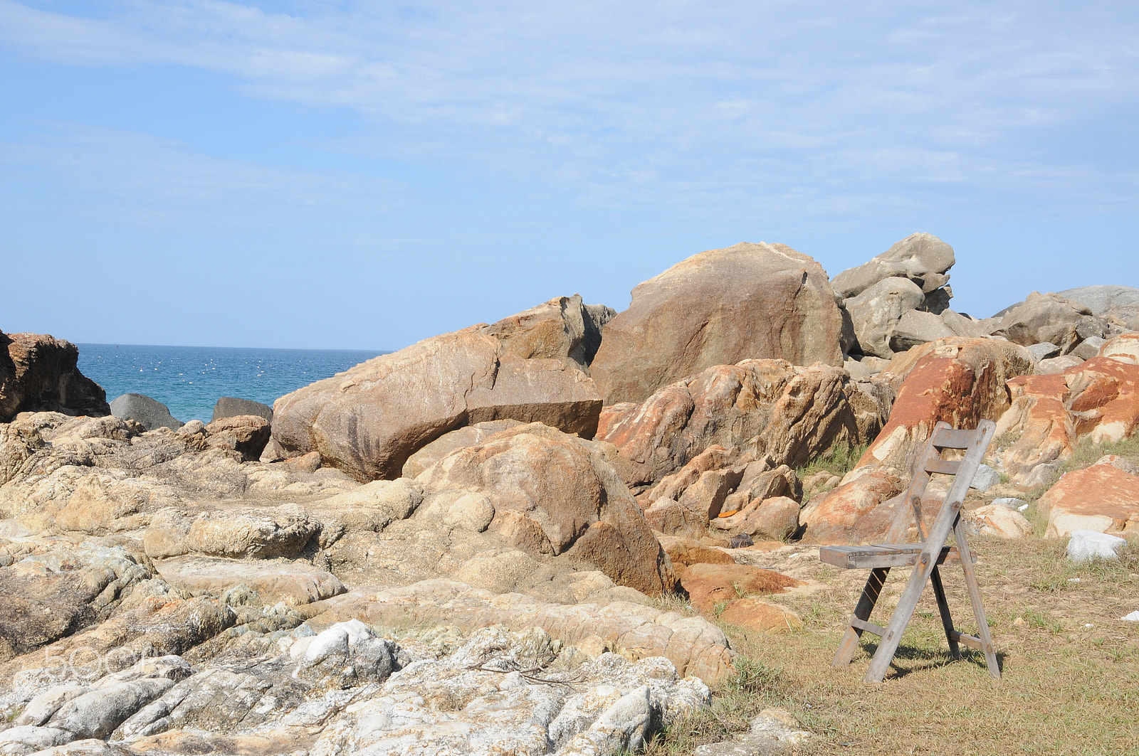 Nikon D300S sample photo. Chairs and the sea photography
