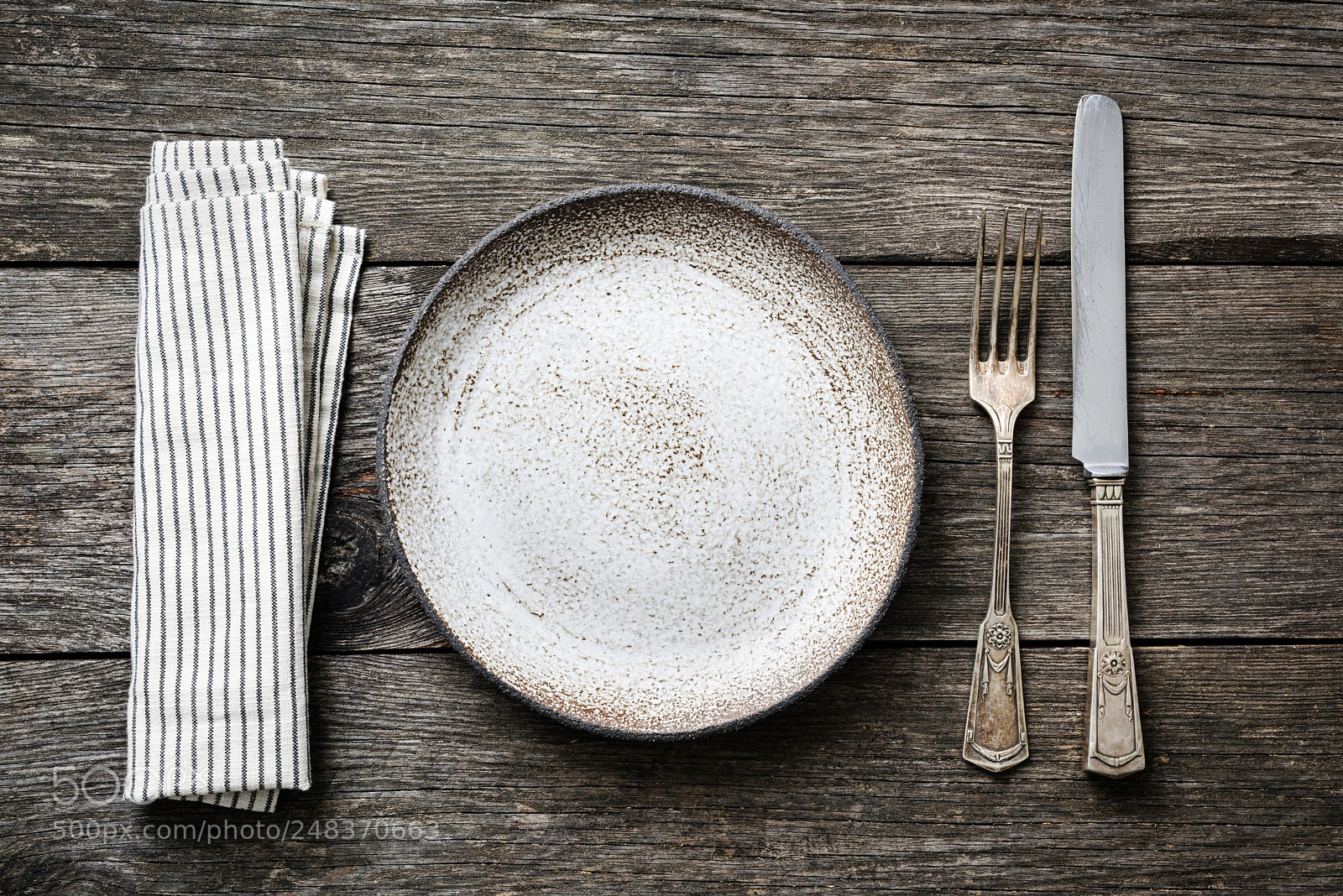 Nikon D810 sample photo. Table setting with vintage photography