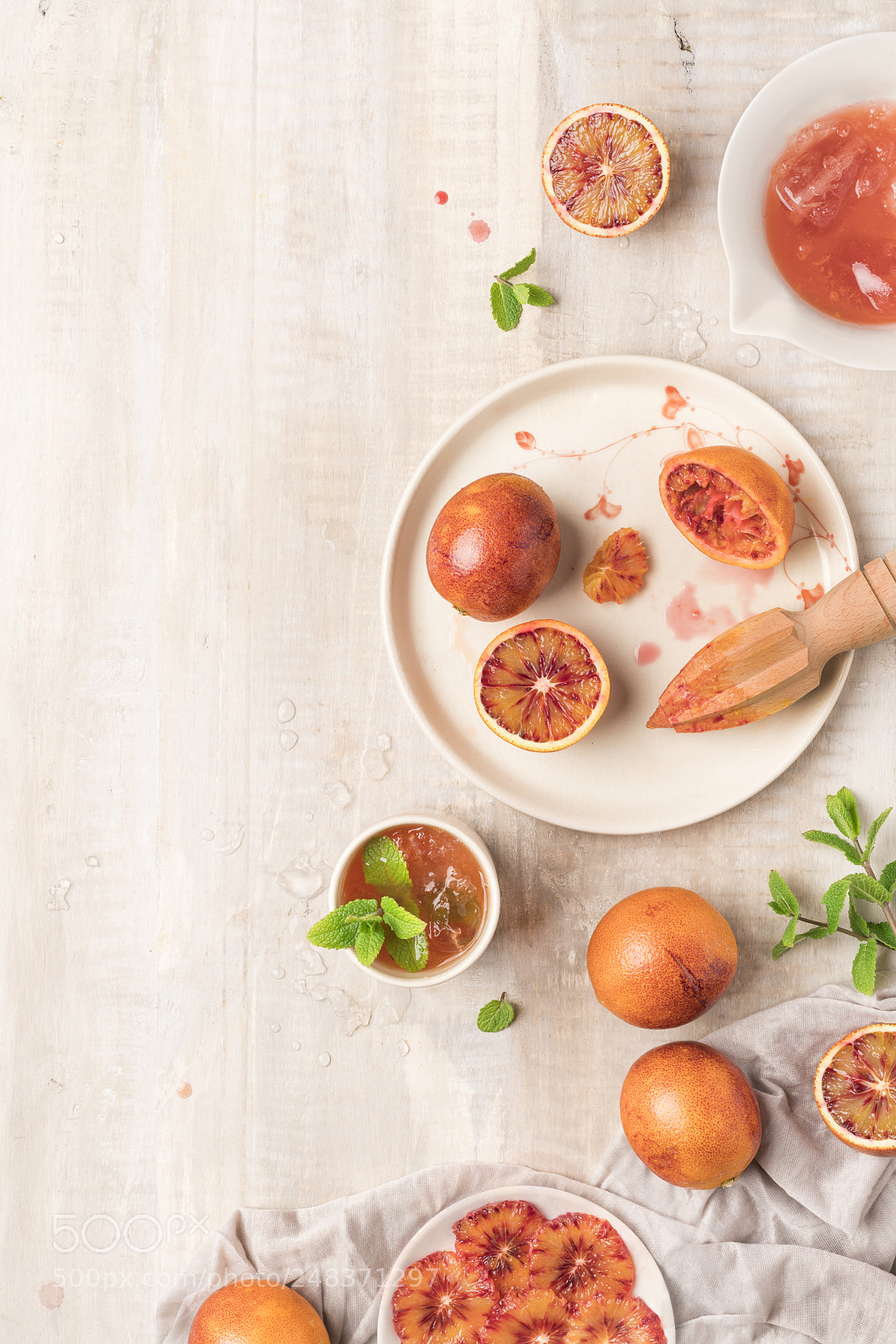 Sony a7R II sample photo. Blood orange and mint photography
