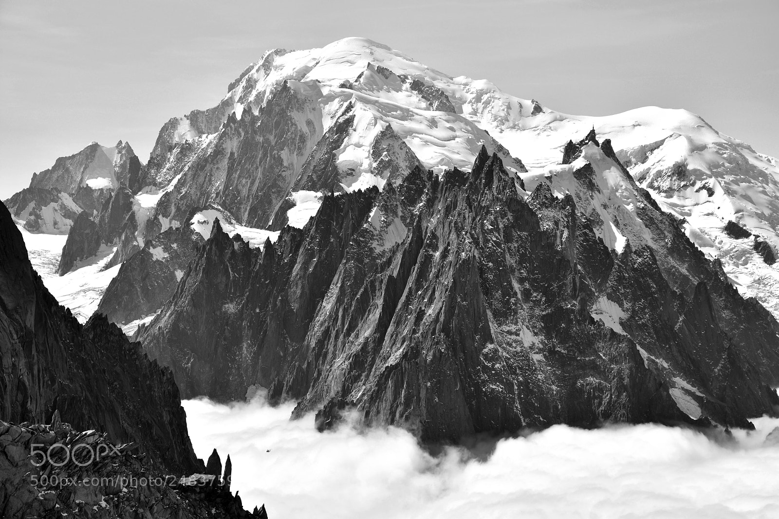 Nikon D7200 sample photo. Mont blanc - scale photography