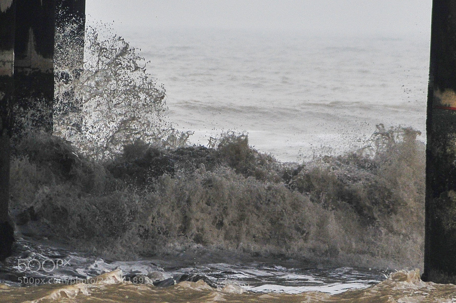 Nikon D300 sample photo. Power of  the ocean photography