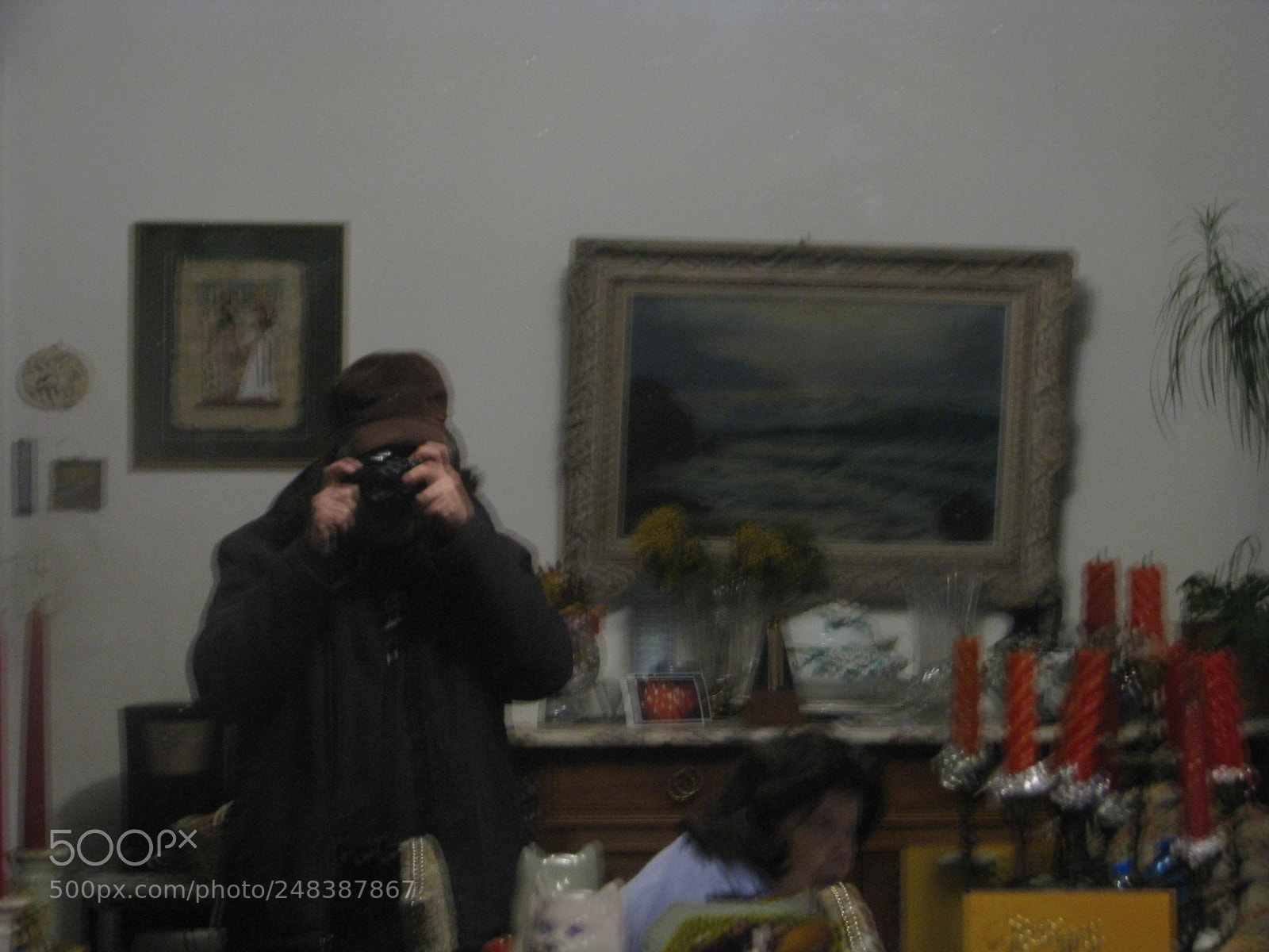 Canon POWERSHOT S5 IS sample photo. Salon in reflection photography
