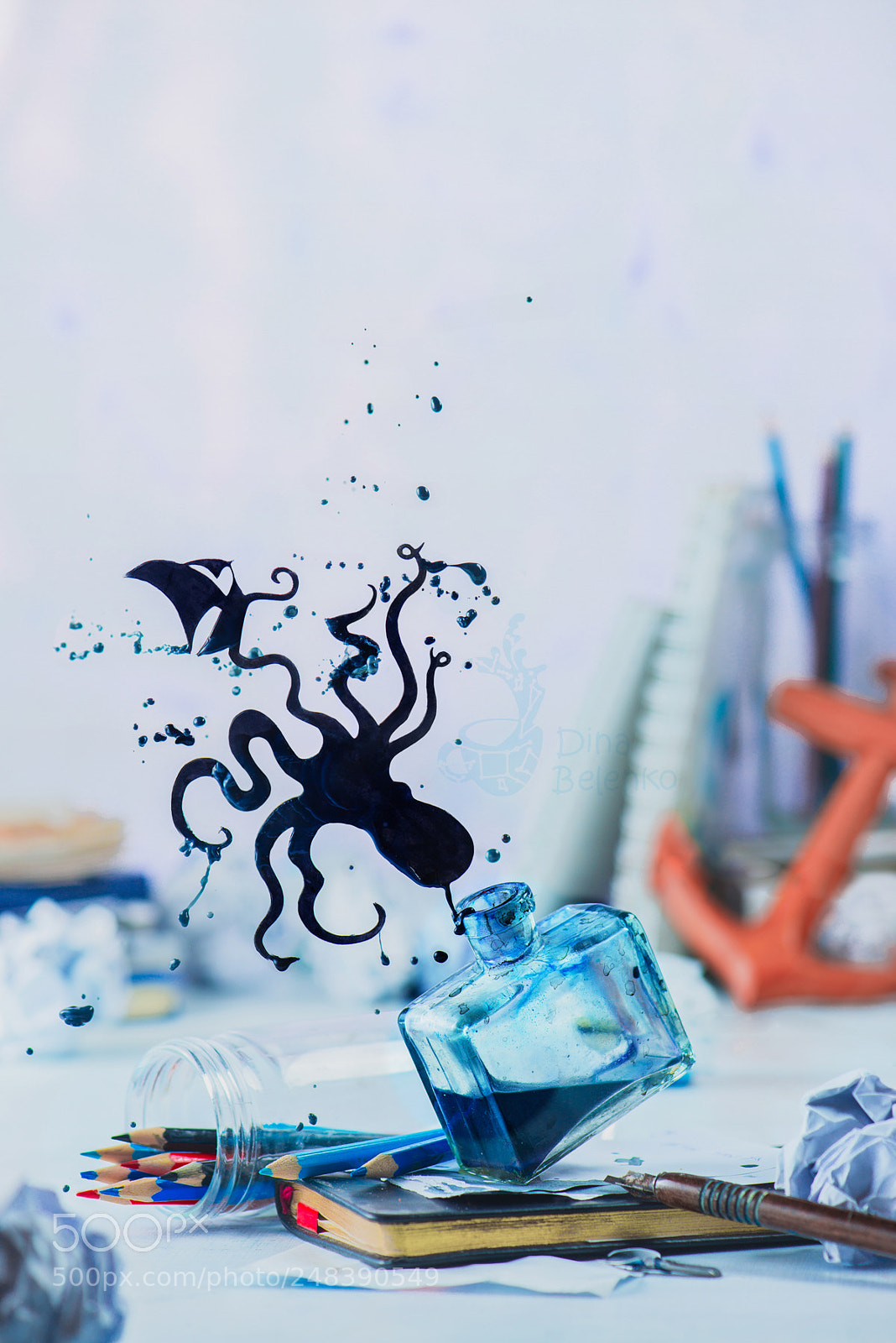 Nikon D800 sample photo. Stories of ink under photography