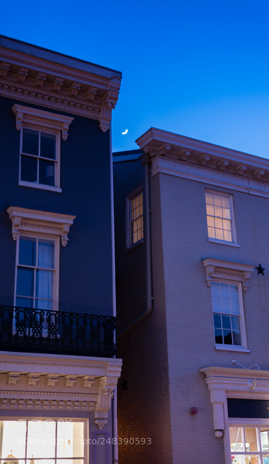 Nikon D750 sample photo. Rising crescent in annapolis photography
