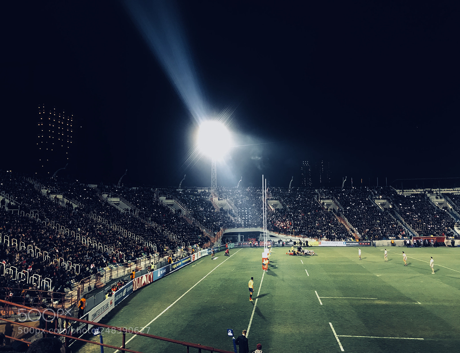 Apple iPhone 7 Plus sample photo. Rugby stadium photography