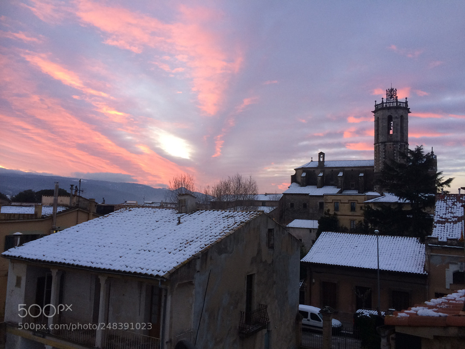 Apple iPhone 5s sample photo. Sky, snow, church... photography