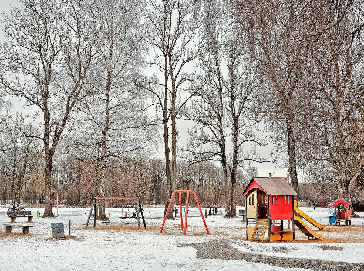 Fujifilm X-T1 sample photo. Spielplatz am kuhsee im photography
