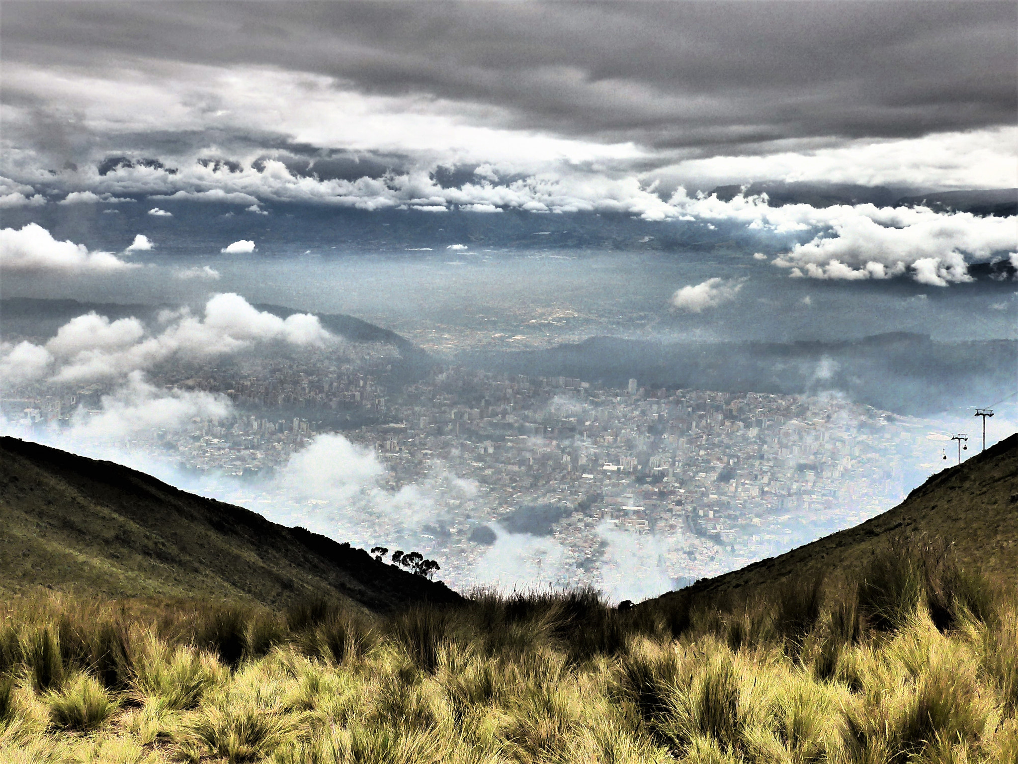 Panasonic Lumix DMC-LF1 sample photo. Quito from pichincha photography