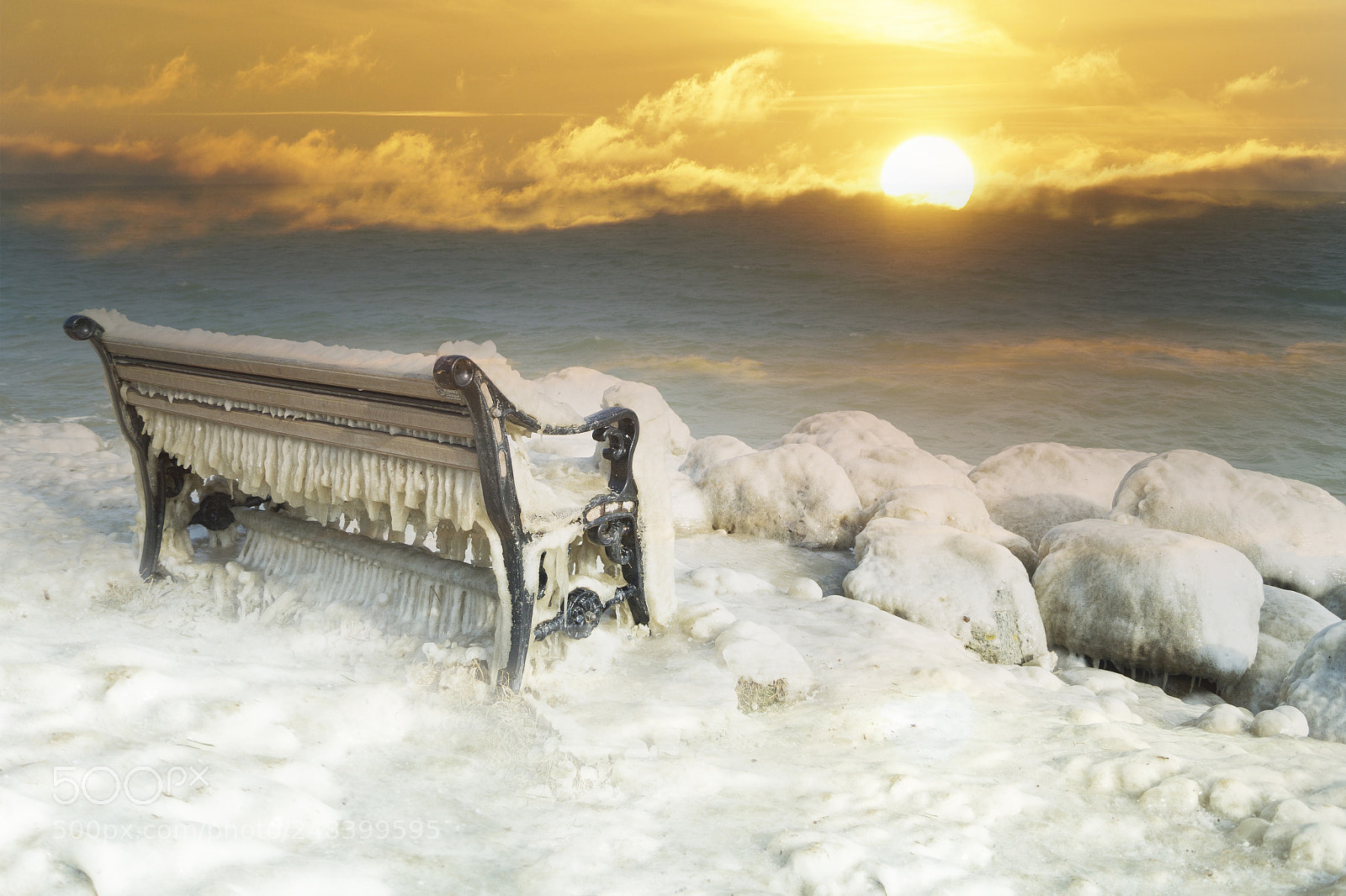 Sony SLT-A58 sample photo. Bench sunset photography