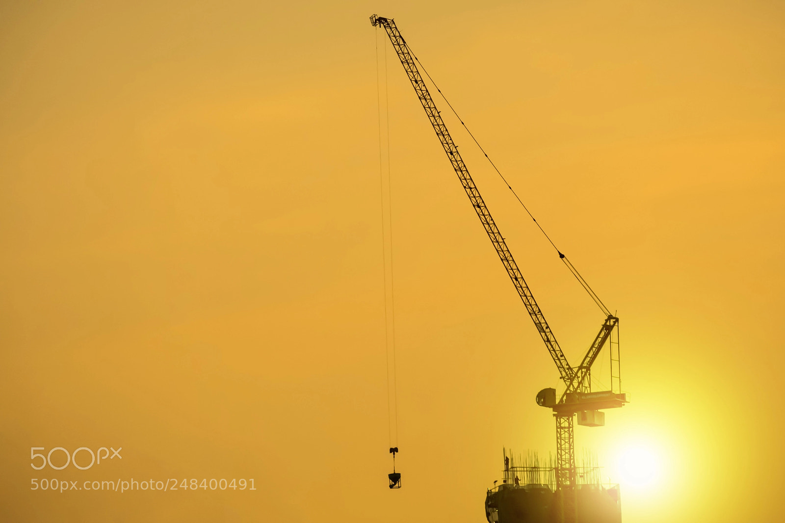 Fujifilm X-T20 sample photo. Crane,construction cranes over building photography