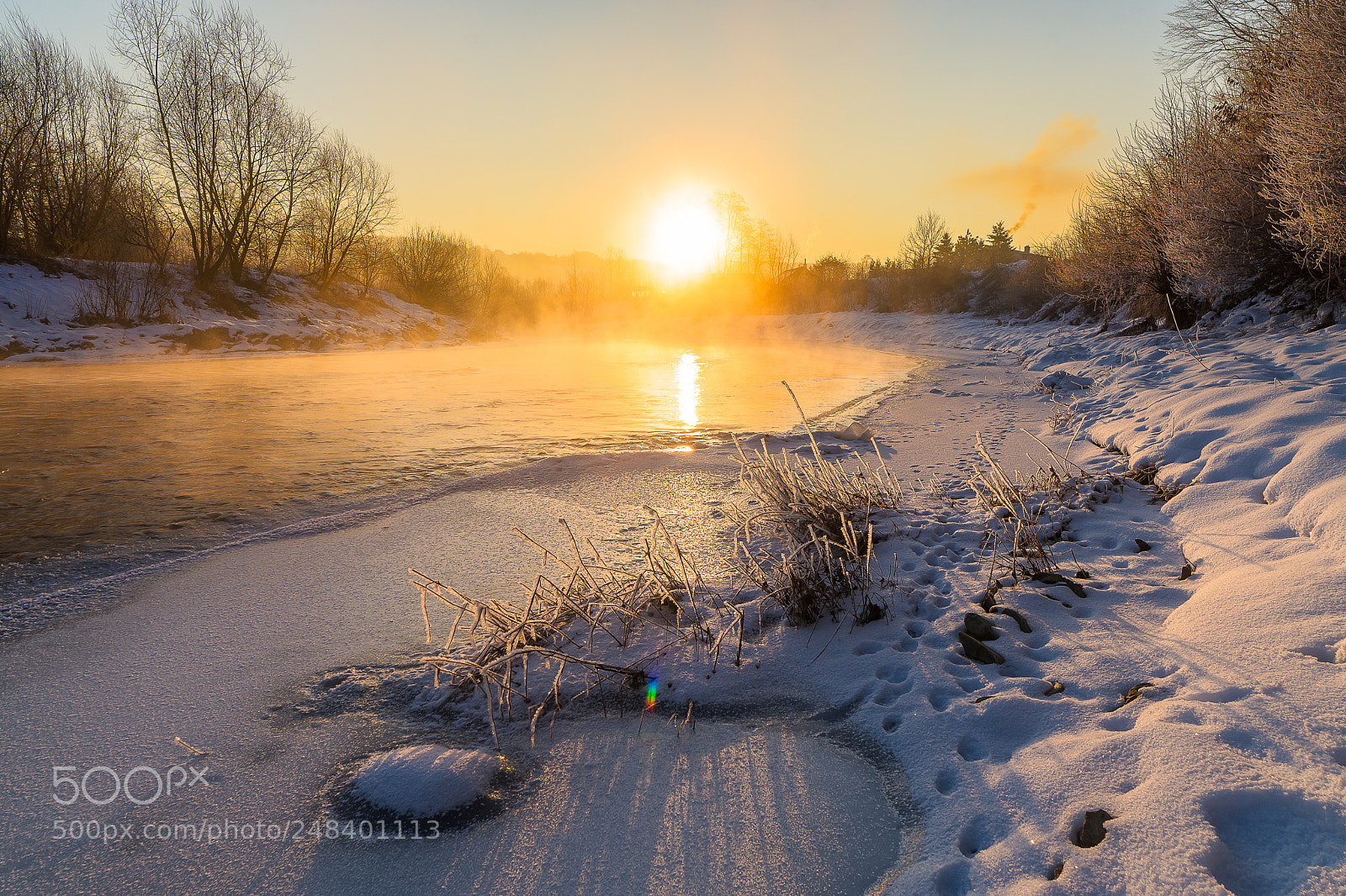 Pentax K-S2 sample photo. Frosty sunrise on the photography