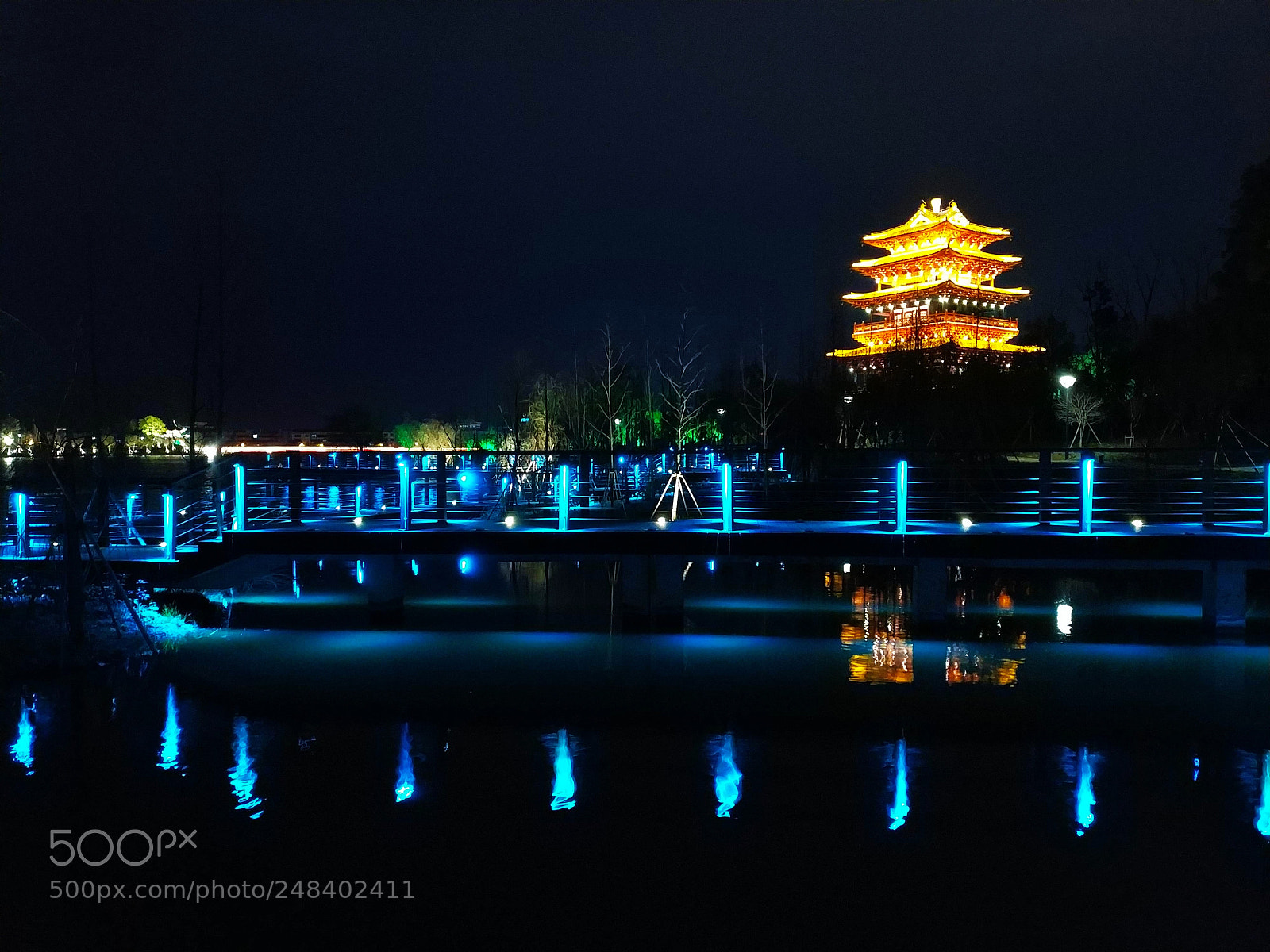 Xiaomi MIX 2 sample photo. Night of lake photography