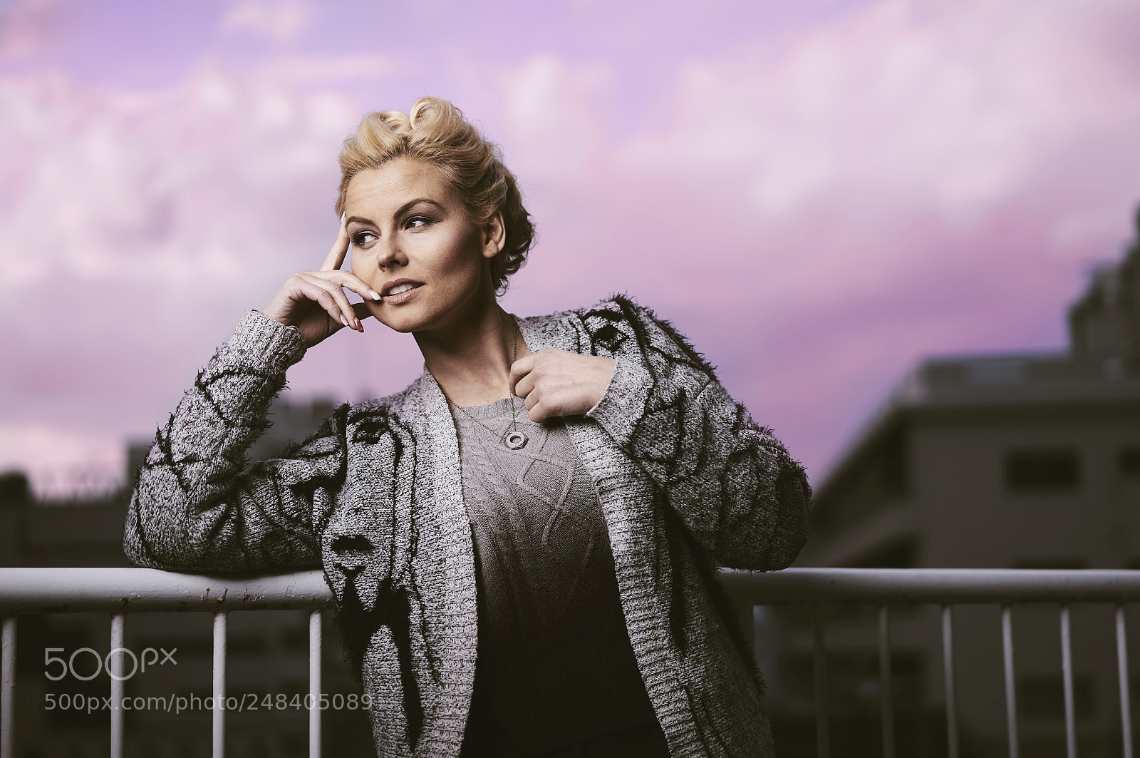 Sony a7 sample photo. Balcony portrait in nakameguro photography
