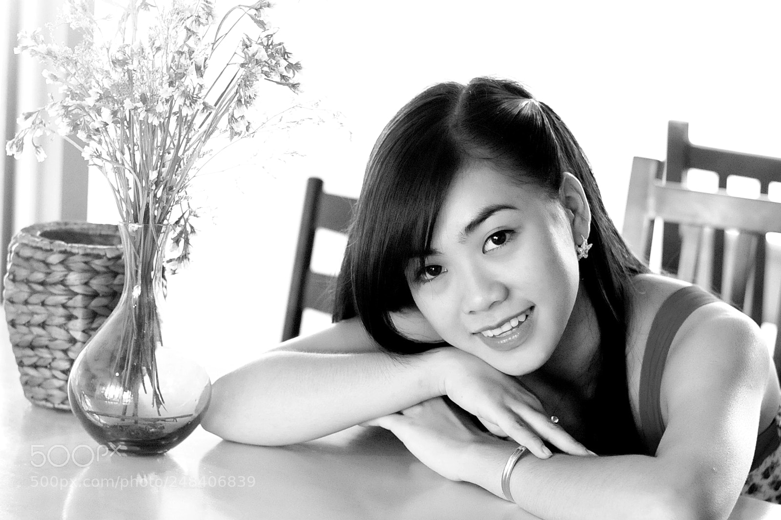 Nikon D300 sample photo. B&w portrait photography