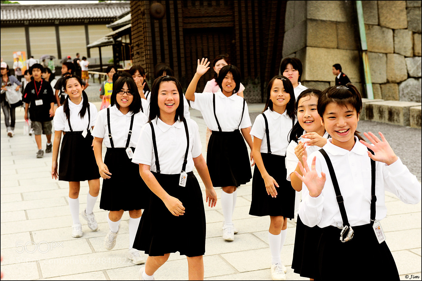 Nikon D700 sample photo. Nijo castle fun photography