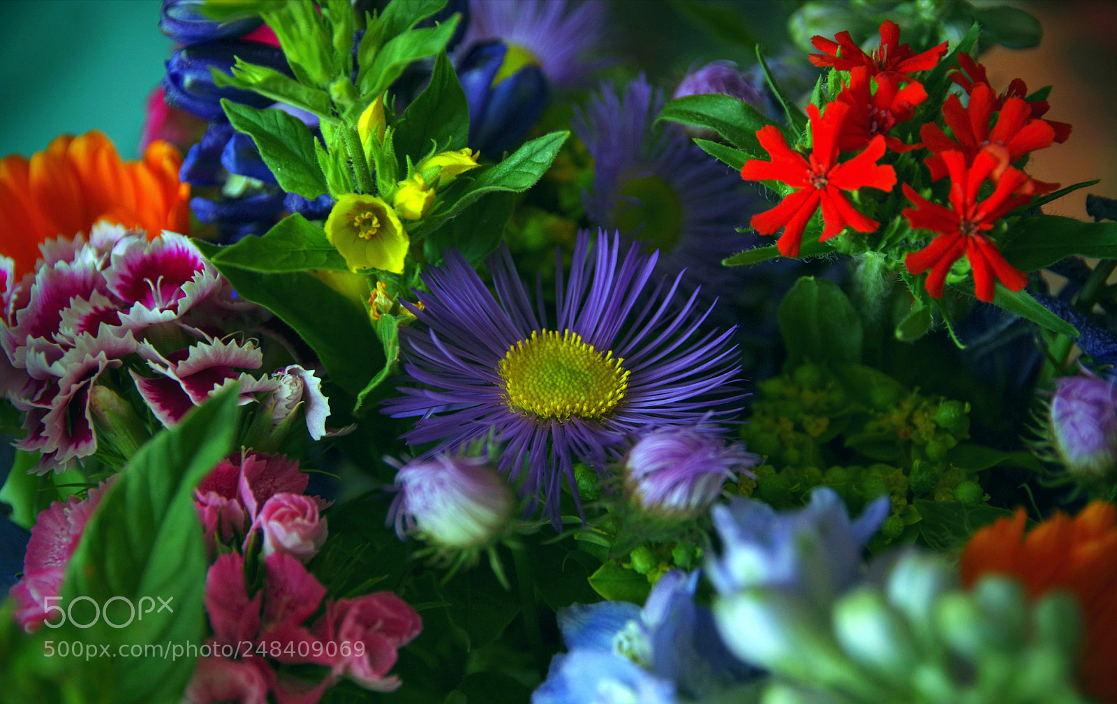 Pentax K-70 sample photo. Colorful bouquet photography