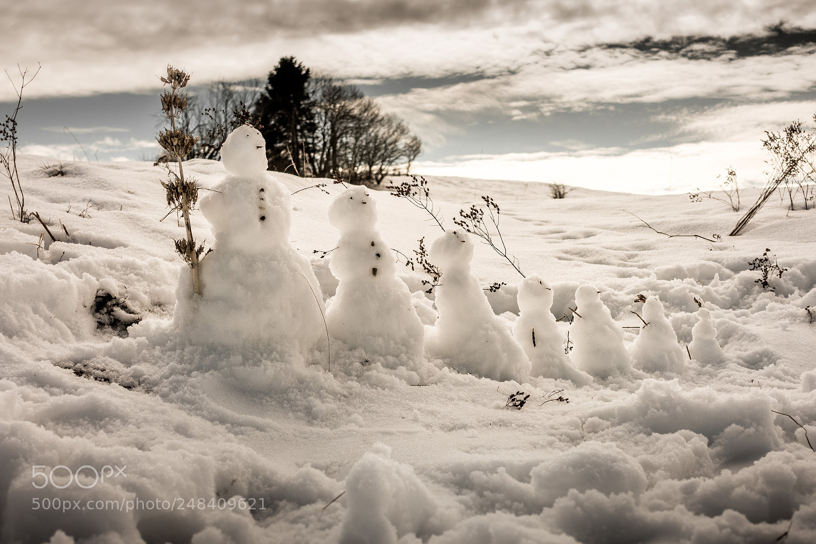 Sony Cyber-shot DSC-RX100 III sample photo. Snowman family photography
