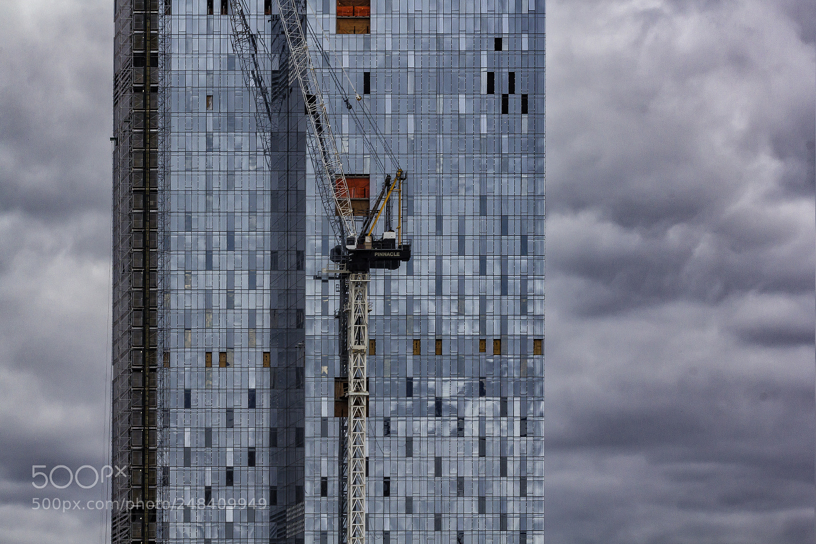 Canon EOS 60D sample photo. Glass high rise construction photography