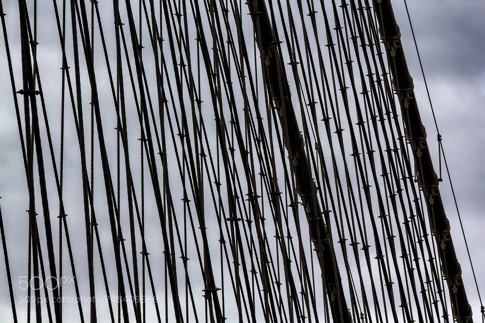 Canon EOS 60D sample photo. Brooklyn bridge suspensiom cables photography