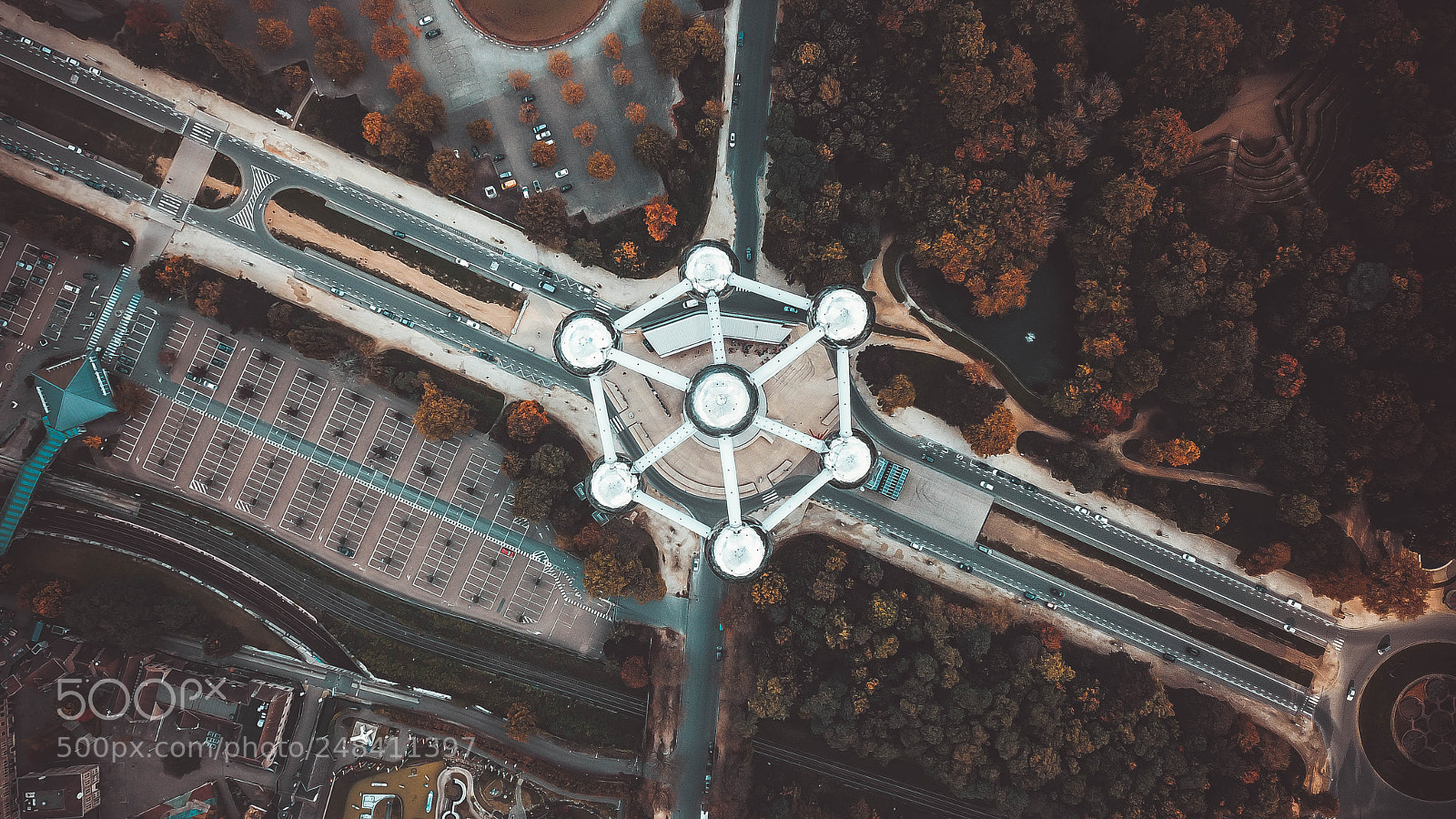 DJI FC220 sample photo. Atomium photography