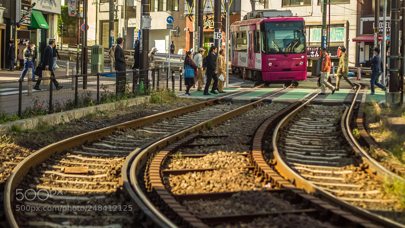 Olympus OM-D E-M1 sample photo. Tokyo tram photography