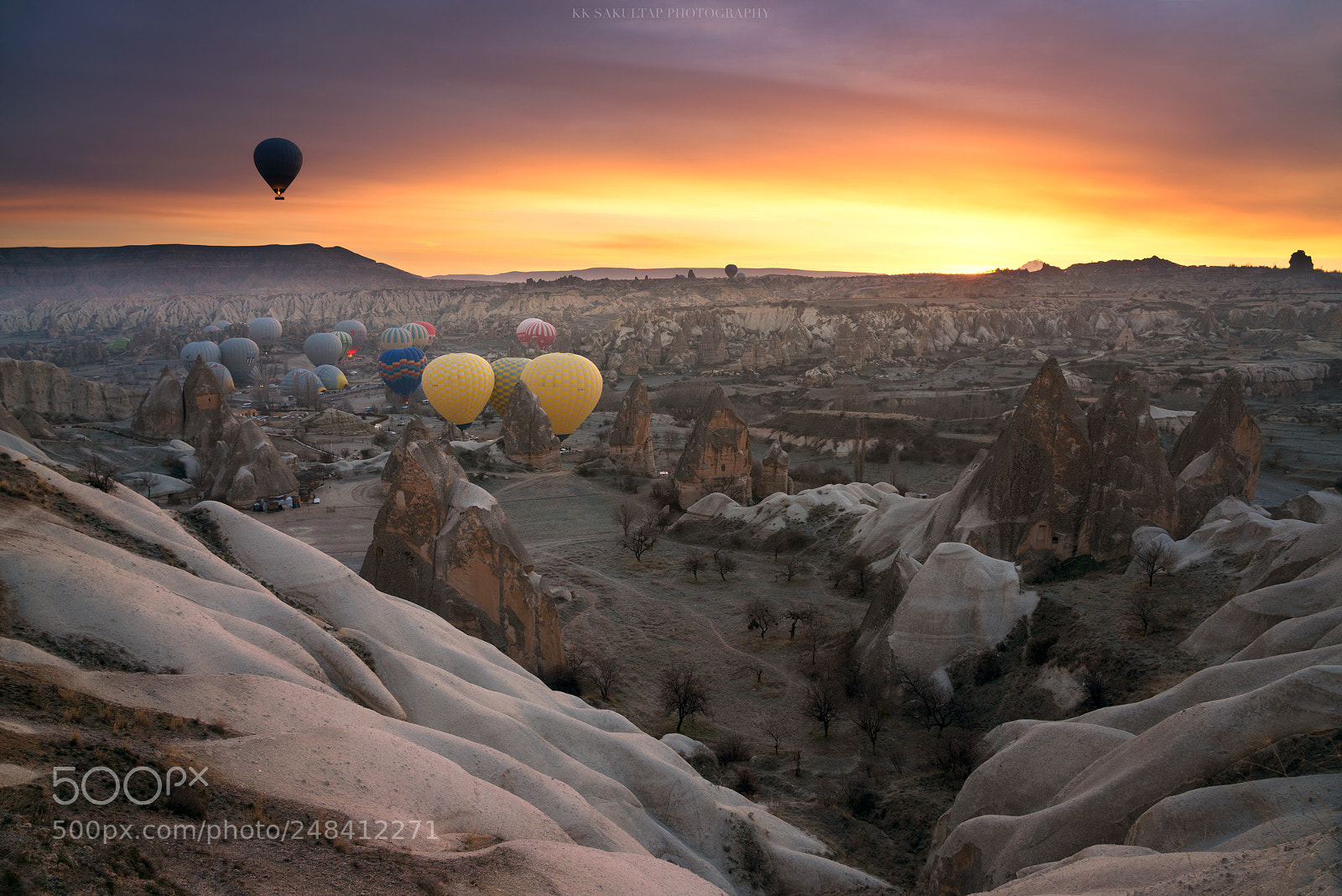 Sony a7R II sample photo. Sunrise in cappadocia. photography